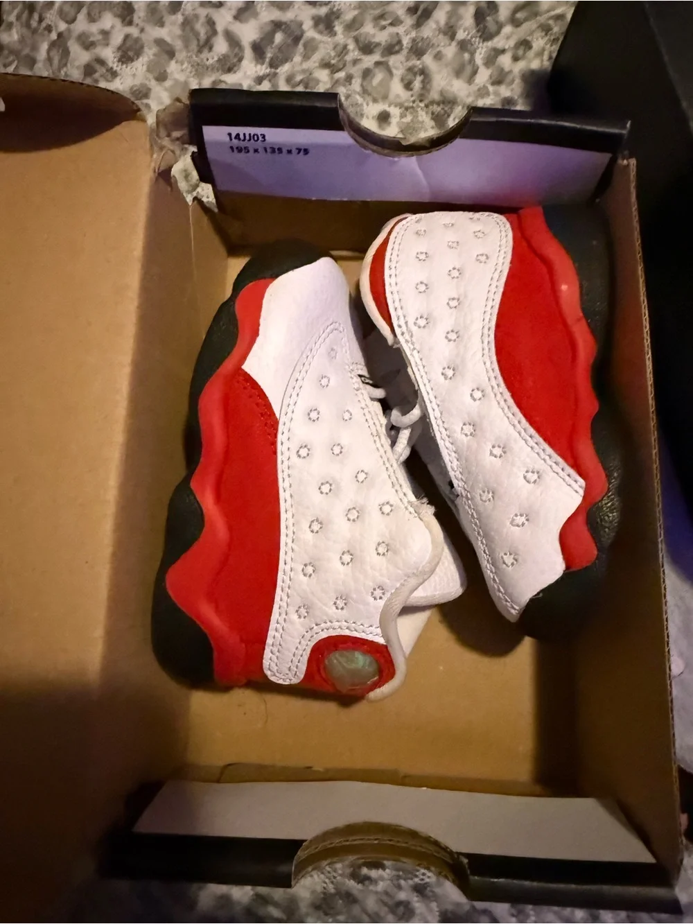 Jordan Kids White and Red Basketball Sneakers